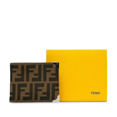 fendi small zucca wallet|fendi peekaboo wallet.